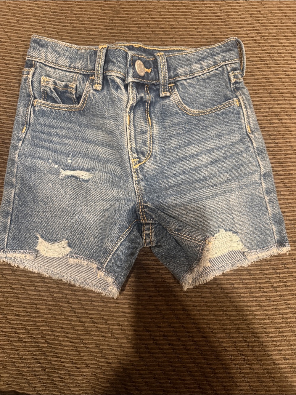 Old Navy Light Blue Distressed Denim Girls' Shorts